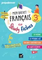 Produktbild: Mon brevet Français en studyfiches - 3e - Brevet 2026: fiches visuelles & quiz pour réviser son brevet facilement