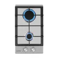Produktbild: Klarstein Ignito Domino Gaskochfeld 2-flammig Sabaf-Brenner Edelstahl silber 10034108