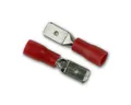 Produktbild: Blanko Flachsteckhülse Flachstecker 0,8-4,75mm, 50 Stk Rot in Plastikbox