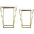 Produktbild: Beistelltisch 2er Set SIERRA Glas Gold