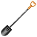 Produktbild: Fiskars Gärtnerspaten für harte, steinige Böden, Spitz, Länge: 117 cm, Stahl-Blatt und -Stiel, Kunststoff-Griff, Schwarz/Orange, Solid, 1003455