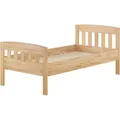 Produktbild: Erst-Holz Stabiles Buchen-Einzelbett Seniorenbett in zeitlosem Stil 100x200 mit wählbarem Zubehör V-60.76-10 Rollrost inkl.