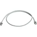 Produktbild: Telegärtner 100007964 RJ45 Netzwerkkabel, Patchkabel CAT 6a S/FTP 0.50 m Grau UL-zertifiziert, Flamm
