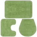 Produktbild: Badematten-set 3-tlg. Stoff Grün Vidaxl