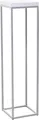 Produktbild: VIVANNO Blumenständer pulverbeschichtetes Stahlblech PODEST Säule - Weiß Matt (1 St), 25x25x100 cm
