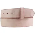 Produktbild: BELTINGER Ledergürtel Wechselgürtel aus weichem Vollrindleder Used-Look 4 cm - Druckknopf-Gü (1-St) rosa 105 cm (Gesamtlänge 120 cm)