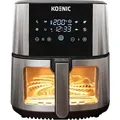 Produktbild: KOENIC KAF 71523 B Heißluftfritteuse 1500 Watt Schwarz/Edelstahl
