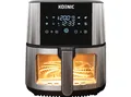 Produktbild: KOENIC KAF 71523 B Heißluftfritteuse 1500 Watt Schwarz/Edelstahl