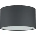 Produktbild: Wogati® Premium Lampenschirm E14/E27 Baumwolle - Schwarz, Ø40cm x 25cm - Stehlampe, Hängelampe und Tischlampe