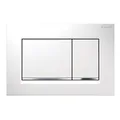 Produktbild: GEBERIT Betätigungsplatte SIGMA30 für 2-Mengen-Spülung, weiss / glanzchrom