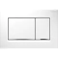 Produktbild: Geberit Betätigungsplatte Sigma 20 Pl/T w, Streif vc, f 2-Mg, Kunststoff