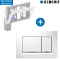 Produktbild: Geberit Sigma30 Betätigungsplatte WC 2-Mengen-Spülung Bad Set DuoFresh Einschub