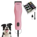 Produktbild: Agrarzone Edition Wahl KM2+ Hunde Schermaschine mit Aufsteckkamm-Set - Leistungsstarke Profi Tierhaarschneidemaschine für Groomer - Leise & vibrationsarm
