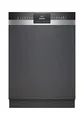 Produktbild: Siemens SN53HS01AE iQ300 Smarter Geschirrspüler Teilintegriert, 60 cm breit, Made in Germany, Besteckkorb, Edelstahl, angenehm leise mit iQdrive, aquaStop, höhenverstellbarer Oberkorb, Home Connect