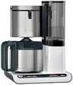 Produktbild: Bosch Haushalt TKA8A681 Kaffeemaschine Edelstahl, Weiß Fassungsvermögen Tassen=8 Isolierkanne