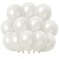 Produktbild: Luftballons Weiß, 100 Stück 12 Zoll Weiss Latex Ballons, Helium Luftballons f...