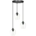 Produktbild: Hängeleuchte Istar, Schwarz, Metall, Glas, 40x100x40 cm, RoHS, CE, Lampen & Leuchten, Innenbeleuchtung, Leuchten nach Räumen, Esstischlampen