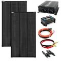Produktbild: SOLARTRONICS Komplettset 2x 120 Watt Solarmodul 1070x580x35, NM 1000W Wandler Laderegler Photovoltaik Inselanlage