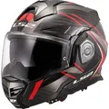 Produktbild: LS2 FF901 Advant X Carbon Future II Klapphelm, rot, M (57/58) - Rot