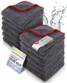Produktbild: Glart 443TP4 Mikrofasertücher 12er Set – 600 GSM – 40x40 cm – Flauschige Auto Poliertücher für Trocknung & Pflege – Ultraweich, fusselfrei & saugstark – Für Autopflege, Motorrad, Boot & Haushalt