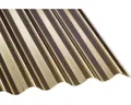 Produktbild: Gutta Acrylglas Wellplatte Sinus 76/18 Wabenstruktur bronze schlagzäh 2000 mm x