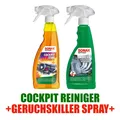 Produktbild: Sonax Cockpit Reiniger 750ml + Sonax SmokeEx Geruchskiller 500ml