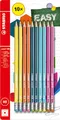 Produktbild: STABILO - Bleistift mit Radierer - pencil 160-10er Pack - je 2x gelb, orange, blau, petrol, pink - Härtegrad HB