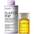 Produktbild: Olaplex Bundle No. 4-P + No. 7 Blonde Enhancer Toning Shampoo & Bonding Oil