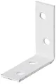 Produktbild: 12x ALBERTS Stuhlwinkel Bauwinkel Verbinder Stahl weiß beschichtet 40x40x15 mm
