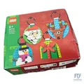 Produktbild: LEGO Verschiedene Christbaumanhänger - 4 Tannenbaum Dekorationen inkl. Weihnacht