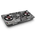 Produktbild: Numark NS4FX 4-Kanal DJ Controller Pult, Touch-Jogwheels mit Display, Pads und Effekten, Booth- und Main-Ausgänge, Serato DJ Lite Enthalten