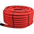 Produktbild: Unterirdisches Wellrohr M50 mm | Leerrohr Elektrorohr Erdwellrohr Rot | 5m 10m 25m 50m (10 Meter)