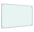 Produktbild: vidaXL Küchenrückwand Küchenrückwand Weiß 80 x 50 cm Hartglas Nieschenverkleidung Spritzschu