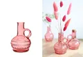 Produktbild: NaDeco Glasvase klein 'Lille', Höhe 10cm, Durchmesser 7 cm, viele Farben zur Auswahl | Glasflasche | Bunte Dekoflasche | Kleine Glas-Flaschen | Kleine Deko-Vasen | Deko-Blumenvase, Farbe:Hellrosa