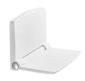 Produktbild: HEUFFE Duschklappsitz zur wandmontage, für Senioren & Kinder, 90° klappbar, rechteckig, weiß, belastbar bis 200,00 kg, modern, mit Rückenlehne und konkavem Sitzdesign, EUIPO-zertifiziert