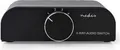Produktbild: Nedis Analog Audio-Schalter - 4-Port port(s) - Audio- / Video- / Dateneingänge: 1x 3.5 mm Audio Input / 3x (2x RCA Female) - Audio- / Video- / Datenausgänge: 1x (2x RCA Female) - Handbuch - Metall