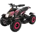 Produktbild: Elektro-Kinderquad Cobra, 800 Watt, bis 24 km/h, ab 8 Jahren, Federung, 3x 12V-Akku, Scheibenbremsen (Pink/Schwarz)