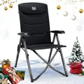 Produktbild: TIMBER RIDGE Campingstuhl Faltbar Hohe Lehne mit 4 Positionen verstellbar bis 150kg Klappstuhl Camping Gepolstert Faltstuhl Liegestuhl mit Tasche für Garten Balkon Wohnmobil