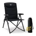 Produktbild: Campingstuhl Faltbar 4 Positionen Alu 150kg Tasche