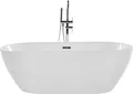 Produktbild: BELIANI Freistehende Badewanne Acryl oval weiß 150 x 75 cm Badezimmer