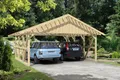 Produktbild: Skanholz Doppelcarport Schwarzwald, BxT: 684x600 cm, 220 cm Einfahrtshöhe, 684x600cm, mit Dachlattung
