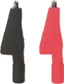 Produktbild: Testboy Krokoklemmensatz (schwarz / rot) Krokodilklemmen-Set Schwarz, Rot 1 Set