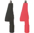 Produktbild: Testboy Krokodilklemme Testboy Krokoklemmensatz (schwarz / rot) Krokodilklemmen-Set Schwarz, Krokoklemmensatz (schwarz / rot)