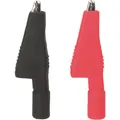 Produktbild: Testboy Krokoklemmensatz (schwarz / rot) Krokodilklemmen-Set Schwarz, Rot 1 Set
