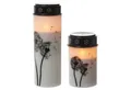 Produktbild: MARELIDA LED-Kerze LED Grablichter Grabkerzen Pusteblume 2500 Std. Friedhofskerze 2er Set (2-tlg)
