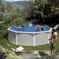 Produktbild: myPOOL Poolset Feeling Grau - Rundform mit Stahlwandbecken Höhe 1,32 m Ø 5,50 x 1,32 m (Gr. 3)