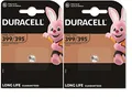 Produktbild: Batterie Duracell, Uhrenbatterie, Silver Oxide, Knopfzelle, 395/399, SR57, 1.5V, 2 Stück