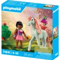 Produktbild: Playmobil Rosa Himmel-Einhorn Mit Fee (71841) (71841)
