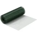 Produktbild: Wiltec Maschendrahtzaun Grün 1x5 M 50 Cm Höhe 0,9 Mm Stärke 19x19 Mm Maschengröße, Volierendraht 4-eck Aus Stahl Verzinkt, Drahtgitter, Vogeldraht