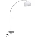 Produktbild: Brilliant Bogenleuchte Vessa, Chrom, Kunststoff, 30x166x122 cm, schwenkbar, Fußschalter, Lampen & Leuchten, Innenbeleuchtung, Stehlampen, Bogenlampen